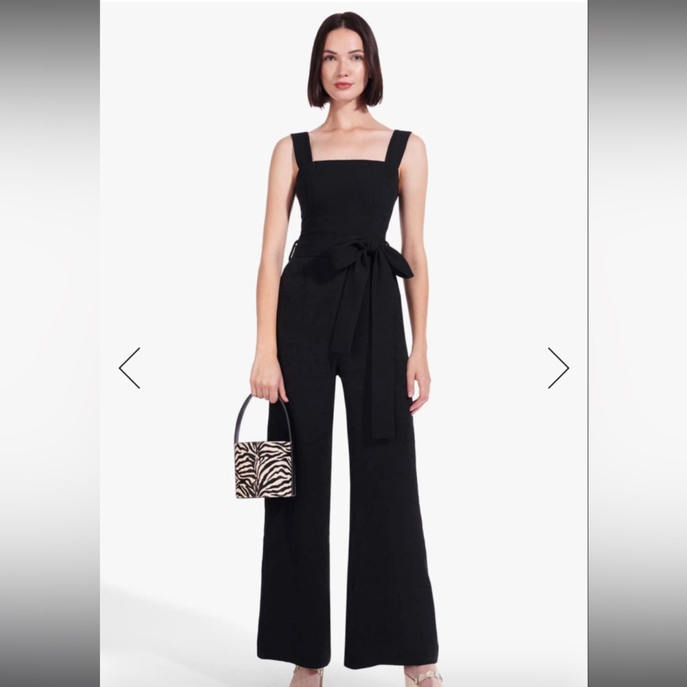 NWT Staud Black Belted Jumpsuit Pantsuit Size S